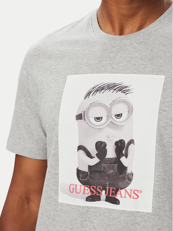 Guess Jeans Guess Jeans Camiseta M6YI82 K6411 Gris claro Regular Fit