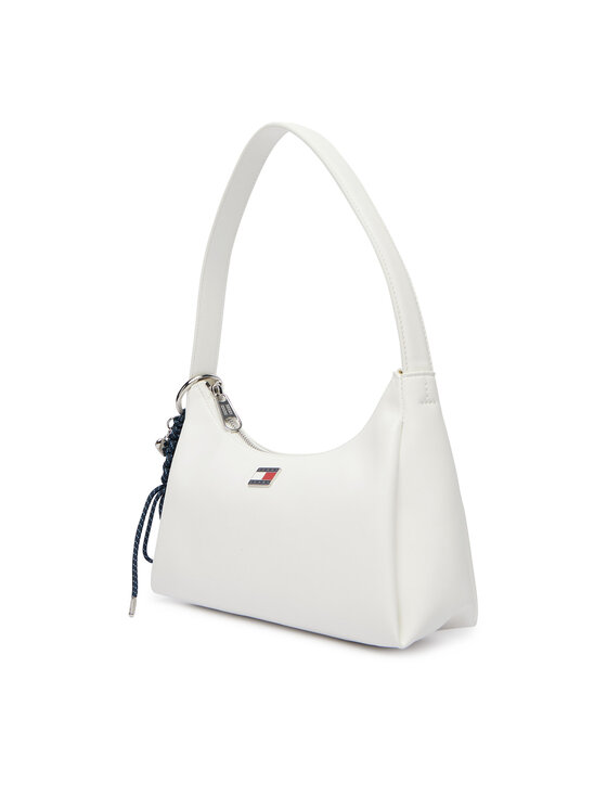 Tommy Jeans Дамска чанта Tommy Jeans Tjw City Charm Shoulder Bag AW0AW18458 Бял