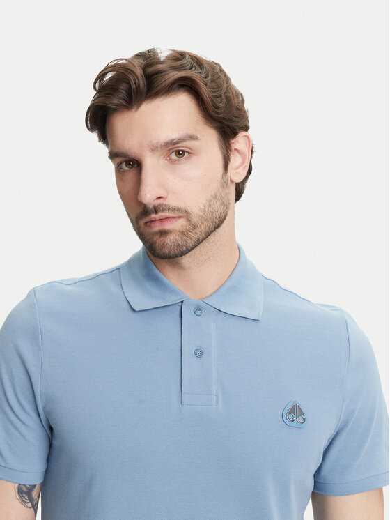 Moose Knuckles Moose Knuckles Поло Everett M34MT712 Голубий Slim Fit