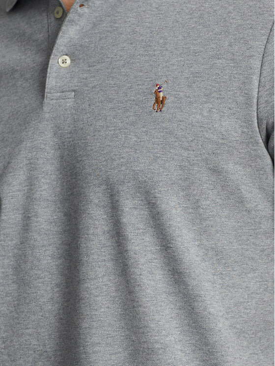 Polo Ralph Lauren Polo Ralph Lauren Поло 710713130007 Сірий Custom Slim Fit