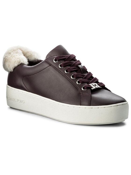MICHAEL Michael Kors Сникърси MICHAEL Michael Kors Poppy Lace Up 43F7POFS5L Бордо