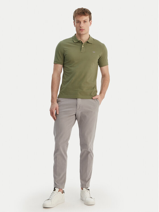Gant Gant Pólóing Shield 2220 Zöld Slim Fit