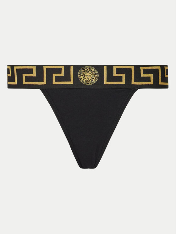 Versace Versace Стрінги AUD01042 1A10011 Чорний