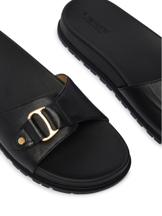 LAUREN RALPH LAUREN Klapki LAUREN RALPH LAUREN 802982883002 Czarny