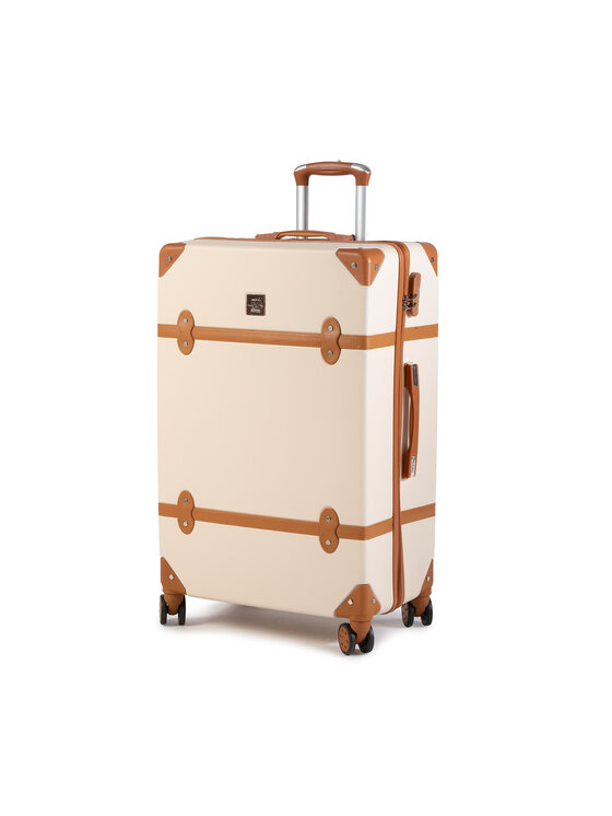 Semi Line Velký kufr Semi Line T5506-4 Béžová