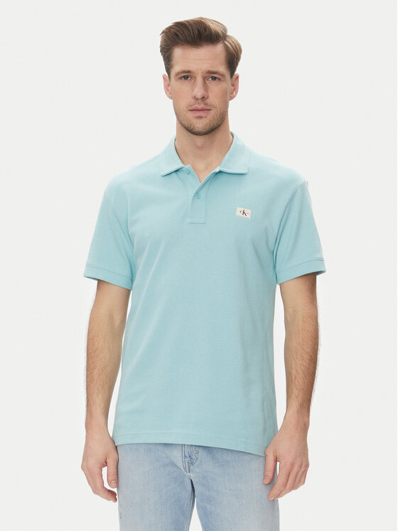 Calvin Klein Jeans Calvin Klein Jeans Polo majica J30J327040 Svetlo modra Regular Fit