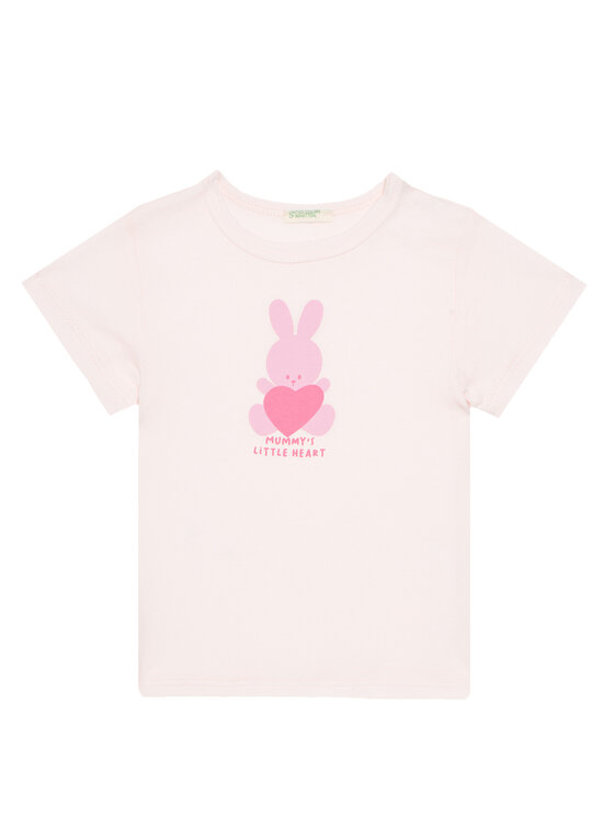 United Colors Of Benetton United Colors Of Benetton Футболка 3I1XA1067 Рожевий Regular Fit