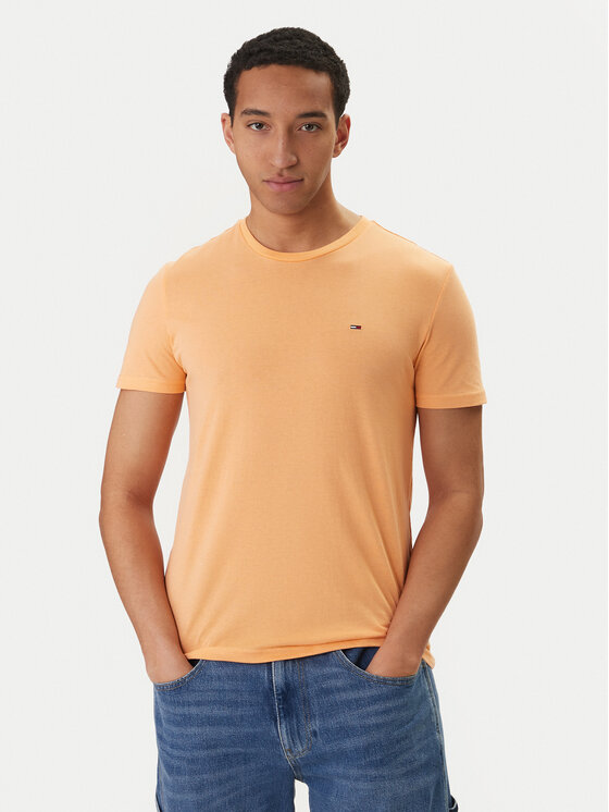 Tommy Jeans Tommy Jeans Camiseta DM0DM20363 Naranja Slim Fit