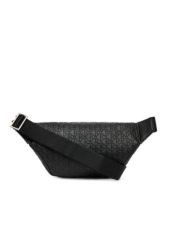 Calvin Klein Ledvinka Calvin Klein Emblem Emboss Waistbag LV04D3205G Černá