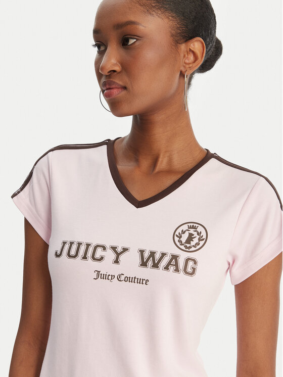 Juicy Couture Juicy Couture Camiseta Juicy Wag JCWCT126319 Rosa Slim Fit