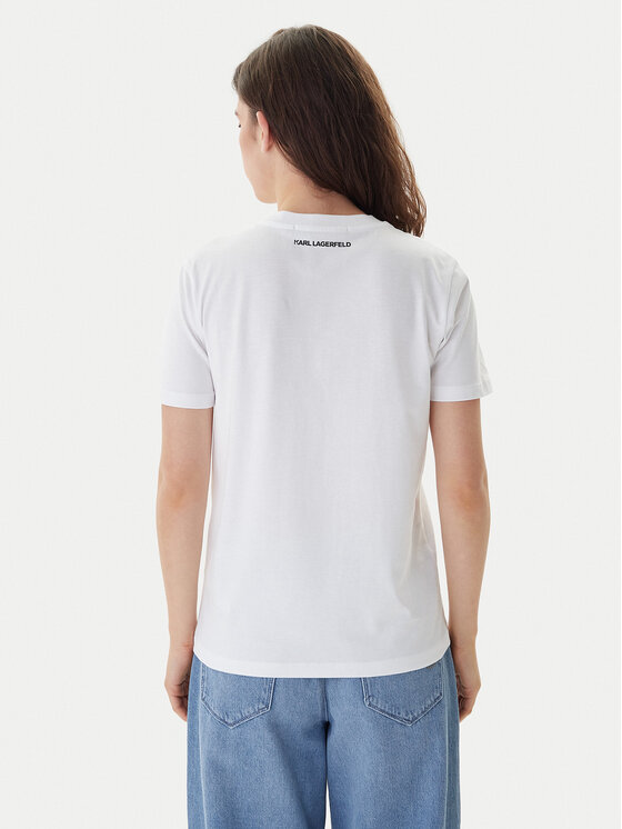 KARL LAGERFELD KARL LAGERFELD Camiseta B1W17091 Blanco Regular Fit