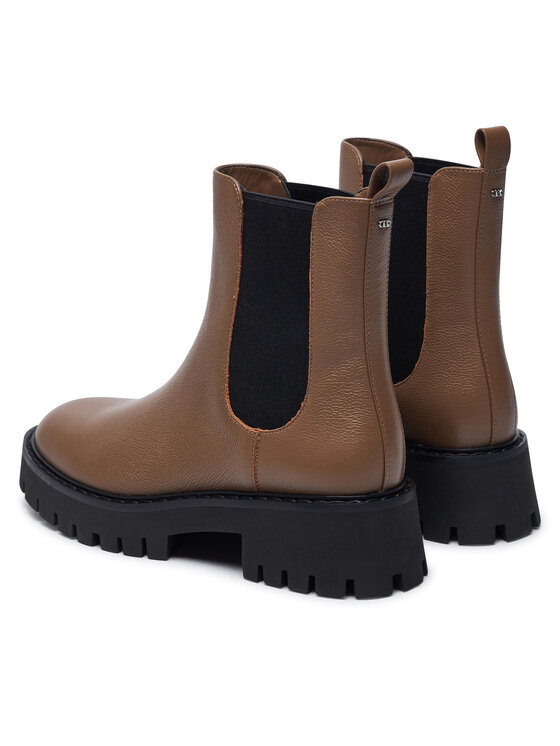 MICHAEL Michael Kors Kotníková obuv s elastickým prvkem MICHAEL Michael Kors Asher 40F4ASFE5L Hnědá