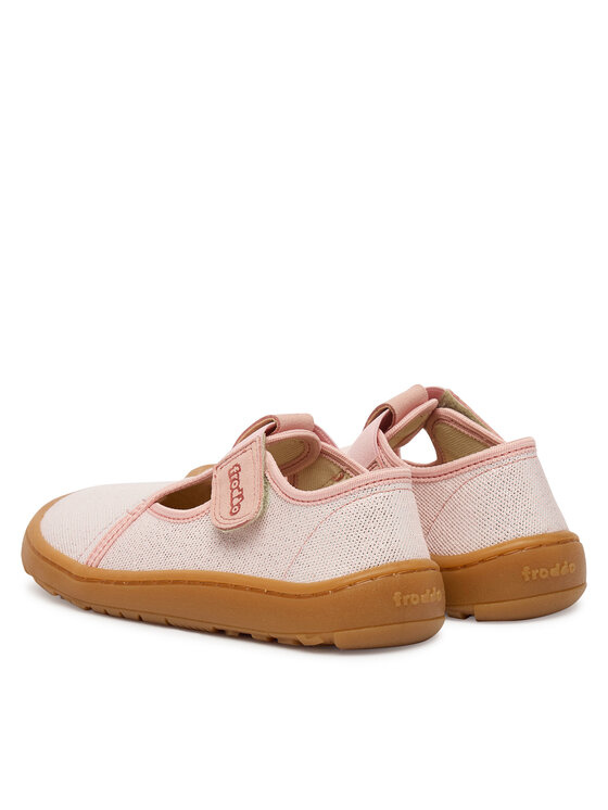 Froddo Тапочки Froddo Barefoot Canvas T-Bar G1700439-2 S Рожевий