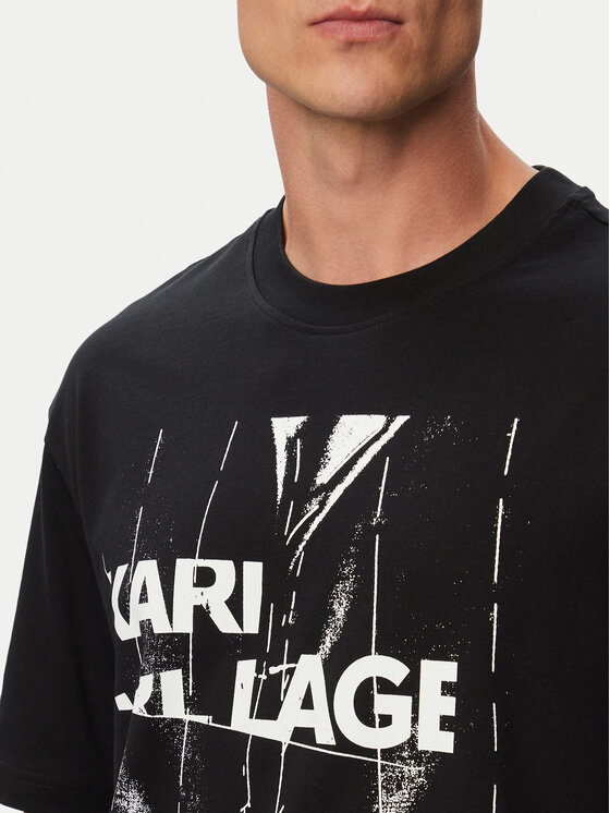 Karl Lagerfeld Jeans Karl Lagerfeld Jeans Camiseta B3M17034 Negro Relaxed Fit