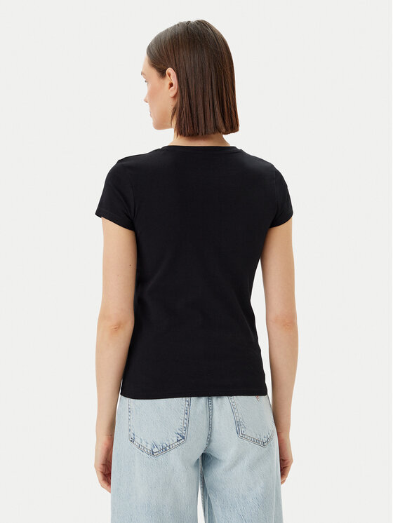Guess Guess Футболка E5GI08 J1314 Чорний Slim Fit