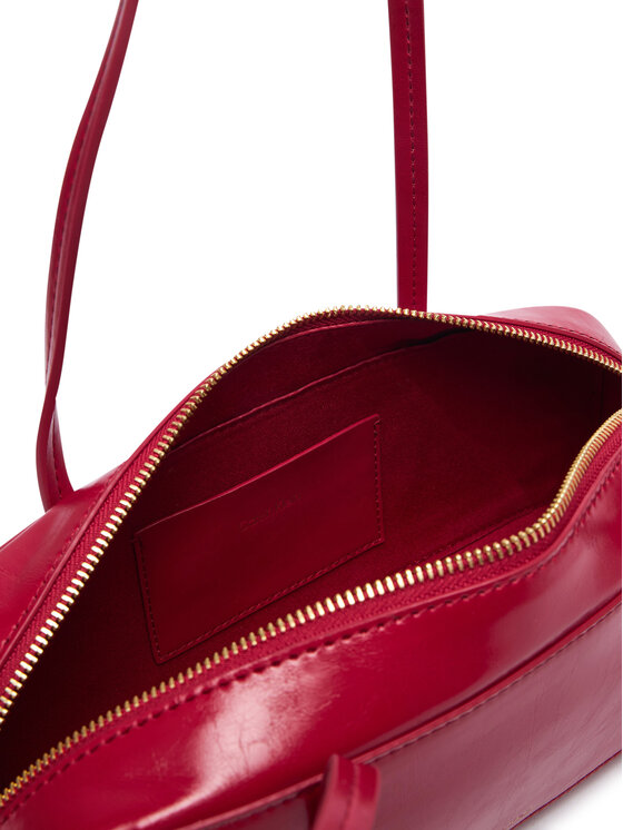 Calvin Klein Torebka Calvin Klein Foil Logo Glossy Bauletto LV04F3638G Czerwony