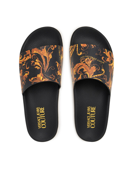 Versace Jeans Couture Шльопанці Versace Jeans Couture 79VA3SQ3 Чорний