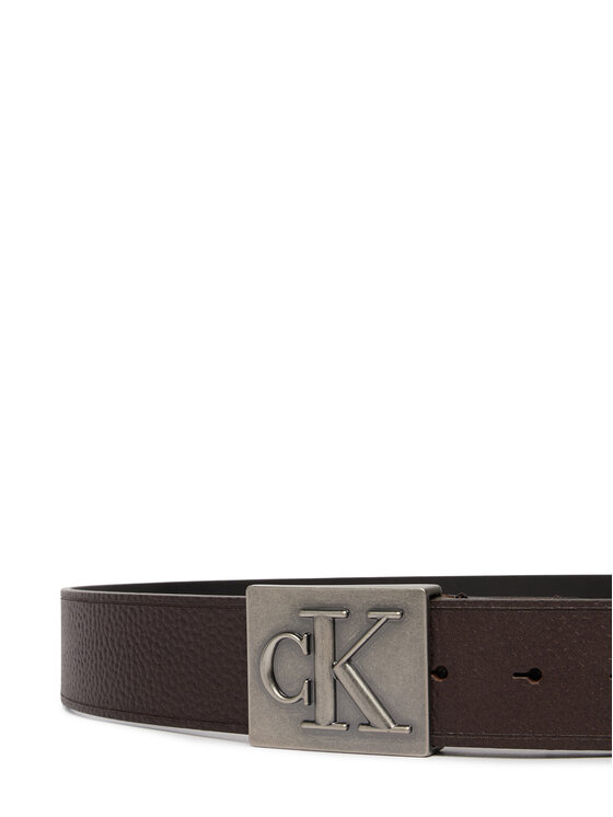 Calvin Klein Pánský pásek Calvin Klein LV04D7111G Tmavě hnědá