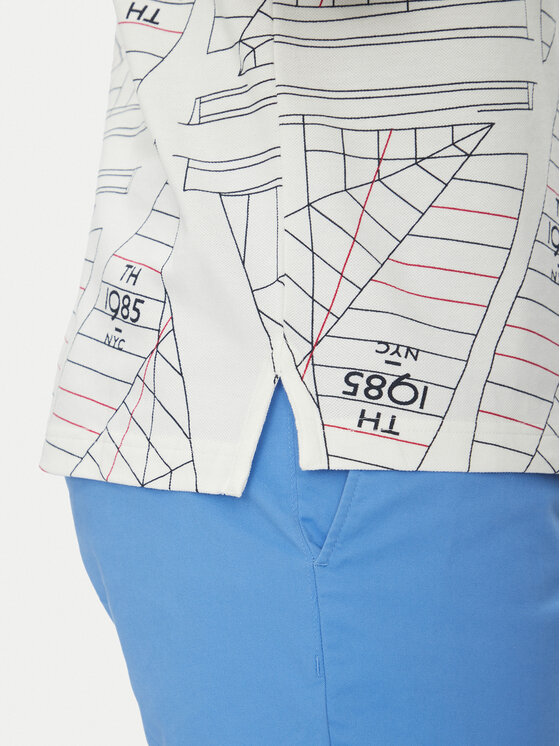 Tommy Hilfiger Tommy Hilfiger Polo marškinėliai Sailing MW0MW39309 Écru Regular Fit