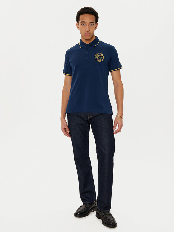 Versace Jeans Couture Versace Jeans Couture Polo 78GAGT00 Blu scuro Regular Fit