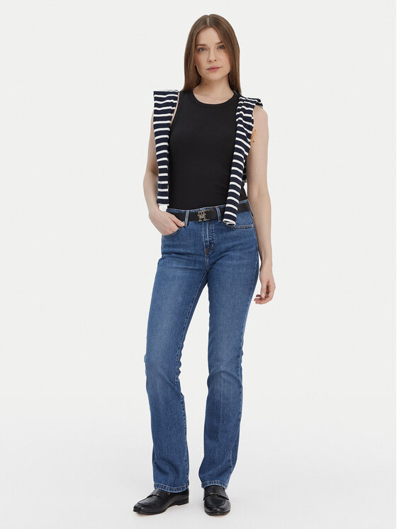 Tommy Hilfiger Tommy Hilfiger Top WW0WW38635 Negro Slim Fit