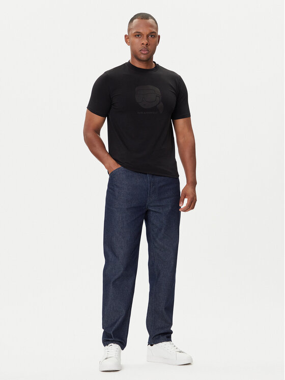 KARL LAGERFELD KARL LAGERFELD Camiseta 755032 554221 Negro Regular Fit