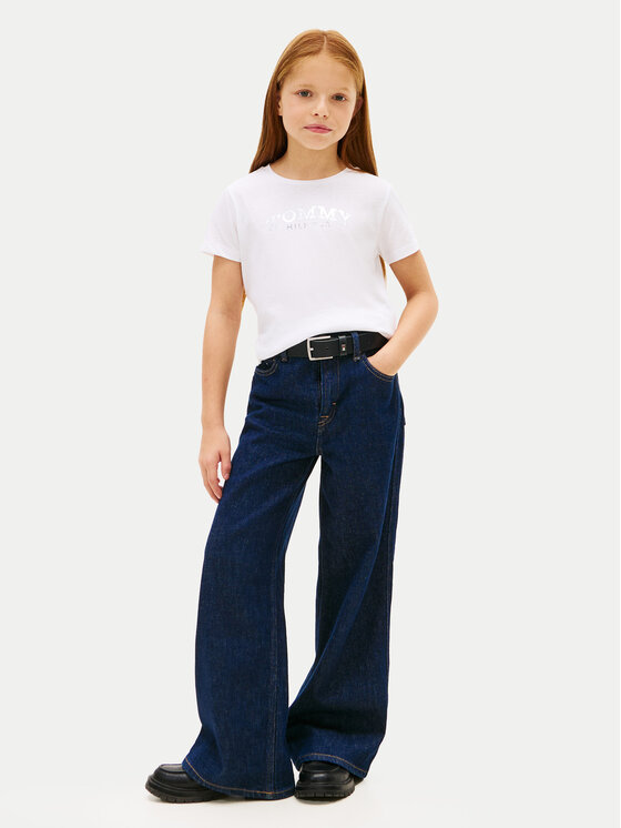 Tommy Hilfiger Tommy Hilfiger Camiseta Foil KG0KG08974 D Blanco Regular Fit