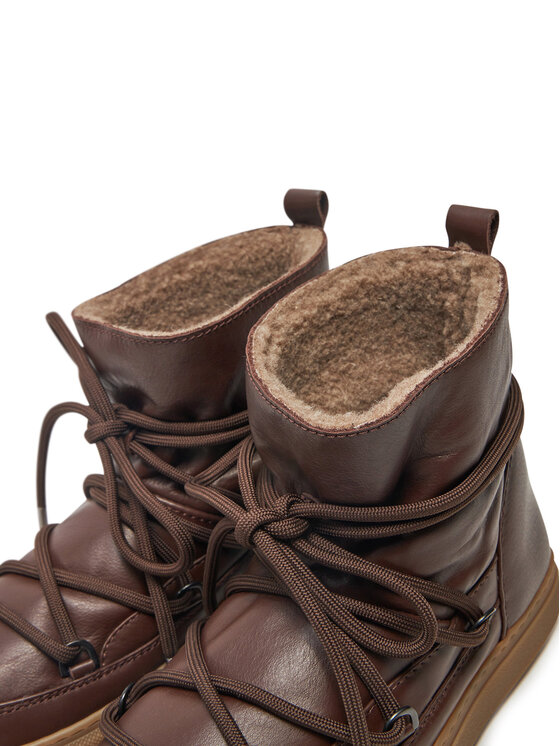 Inuikii Snehule Inuikii Full Leather 55102-087 Hnedá