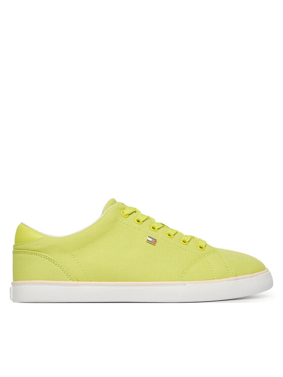 Tommy Hilfiger Kedai Tommy Hilfiger Th Low Profile Vulc Canvas FW0FW09102 Geltona