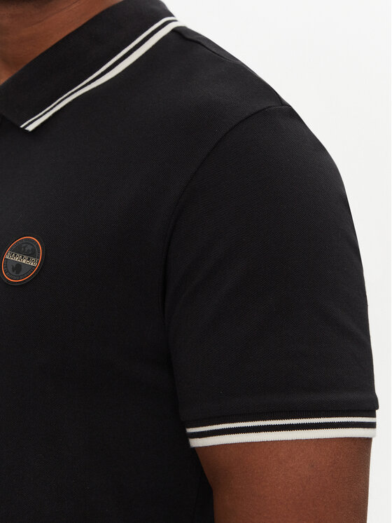 Napapijri Napapijri Поло E-Macas NP0A4ID59411 Чорний Regular Fit