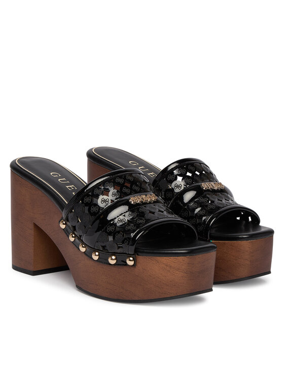 Guess Чехли Guess FLJQUI PAF04 Черен