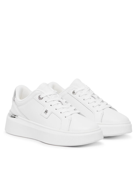 Tommy Hilfiger Snīkeri Tommy Hilfiger Th Platform Chic Sneaker FW0FW09626 Balts