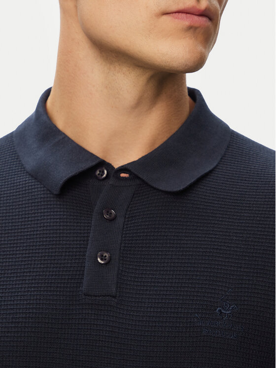 Beverly Hills Polo Club Beverly Hills Polo Club Polo P-SS26M-M7280NVY Azul marino Regular Fit