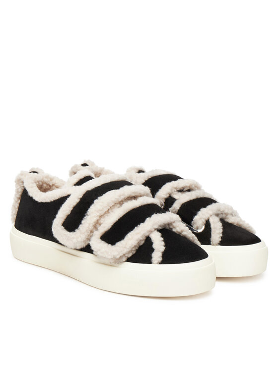 Inuikii Снікерcи Inuikii Shearling Low Velcro 1001.001.0231 Чорний
