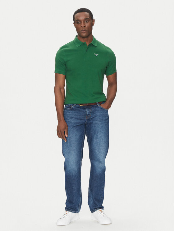 Barbour Barbour Поло Original Sports MML0358OL72 Зелений Tailored Fit