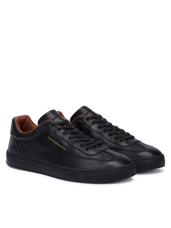 Tommy Hilfiger Sneakersy Tommy Hilfiger Th Lo Lux Lth Sneaker FM0FM05996 Černá