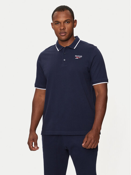 Reebok Reebok Polo Identity Small Logo Polo 100073032 Σκούρο μπλε Regular Fit