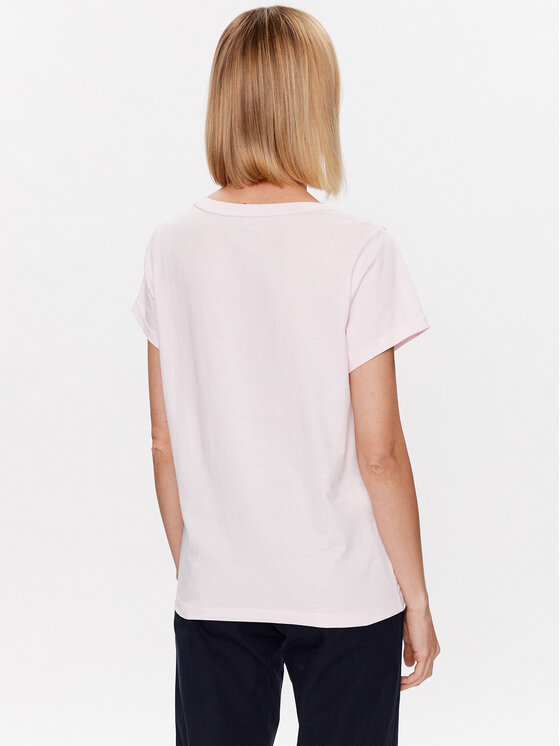 Tommy Hilfiger Tommy Hilfiger T-shirt UW0UW04525 Ružičasta Regular Fit
