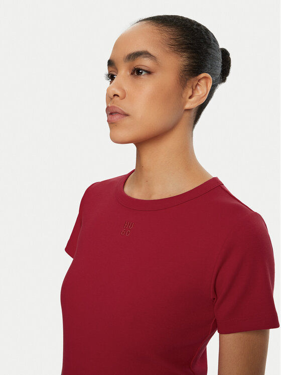 HUGO HUGO T-shirt Deloris 50512002 Rosso Regular Fit