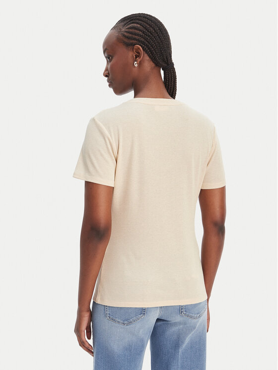 Liu Jo Sport Liu Jo Sport Camiseta TA6175 J3845 Écru Regular Fit