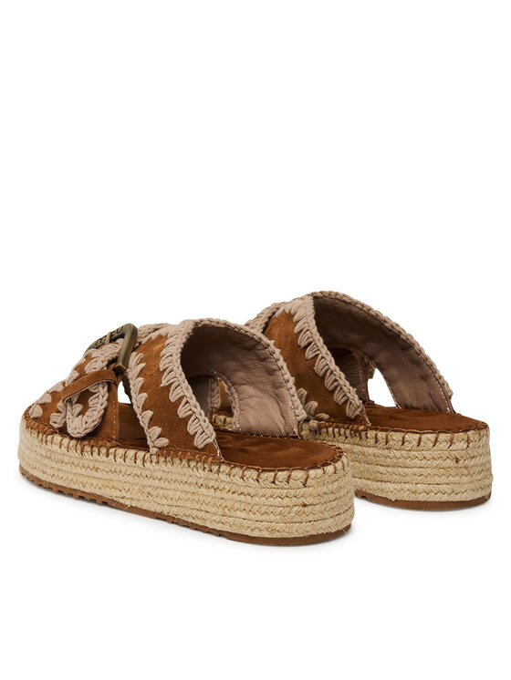 Mou Espadrile Mou Jute sandal MU.SW641003A Rjava