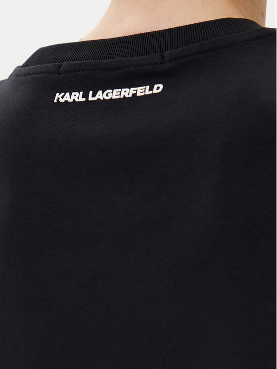 KARL LAGERFELD KARL LAGERFELD Marškinėliai A1W17130 Juoda Regular Fit