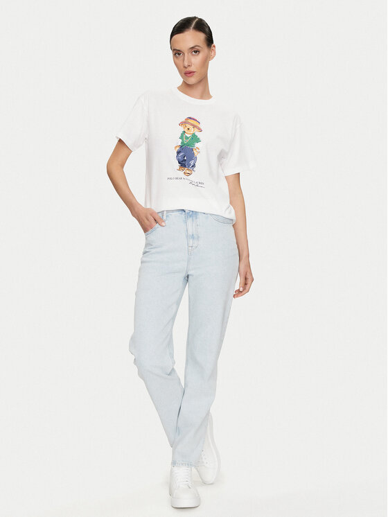 Polo Ralph Lauren Polo Ralph Lauren T-shirt 211935615001 Bianco Regular Fit