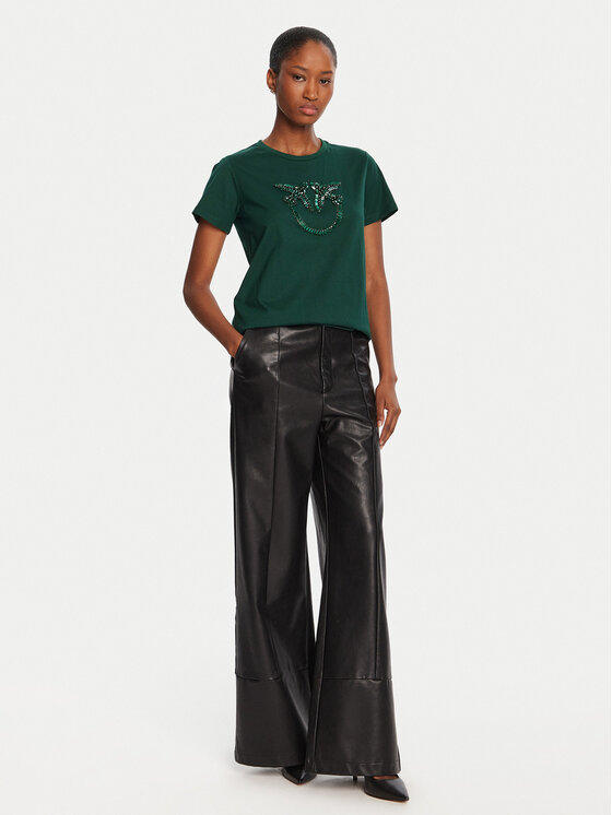 PINKO PINKO Camiseta Quentin 100535 A2RN Verde Regular Fit