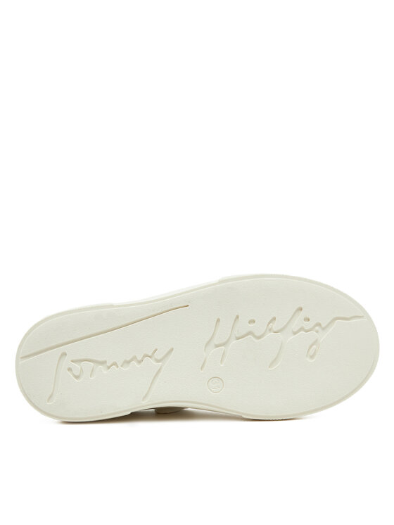Tommy Hilfiger Laisvalaikio batai Tommy Hilfiger Low Cut Lace-Up Sneaker T3A9-33745-1439 M Balta
