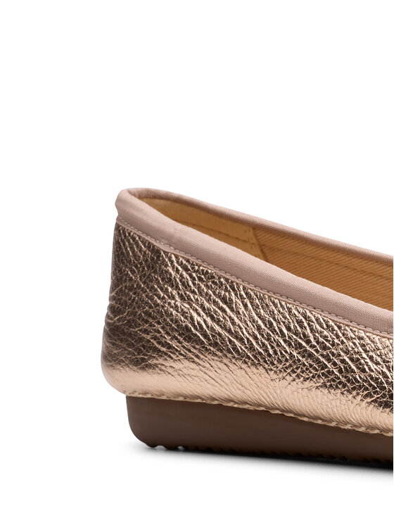 Clarks Baleríny Clarks Freckle Ice 26181353 Zlatá