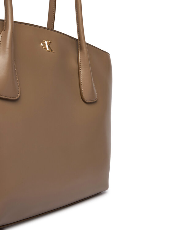 Calvin Klein Ročna torba Calvin Klein Ck Medium Dome Tot LV04F3344G Bež