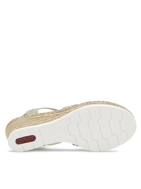 Rieker Sandále Rieker 619B2-52 Zelená