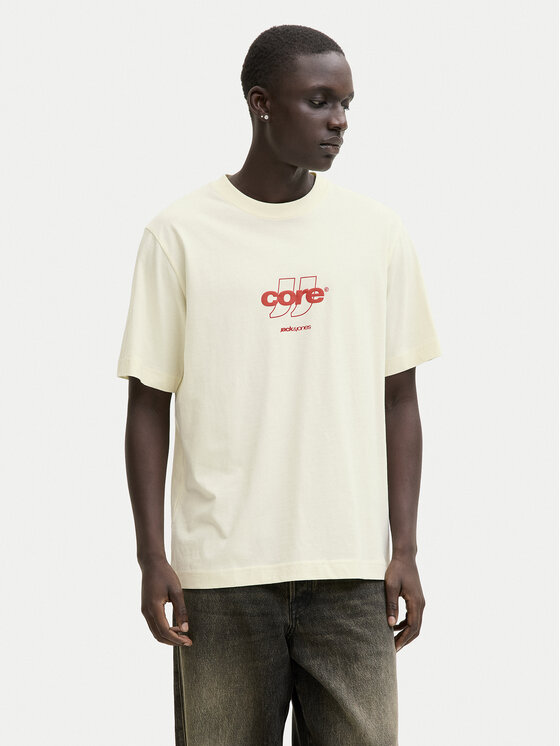 Jack & Jones Jack & Jones Camiseta Club 12289868 Amarillo Relaxed Fit