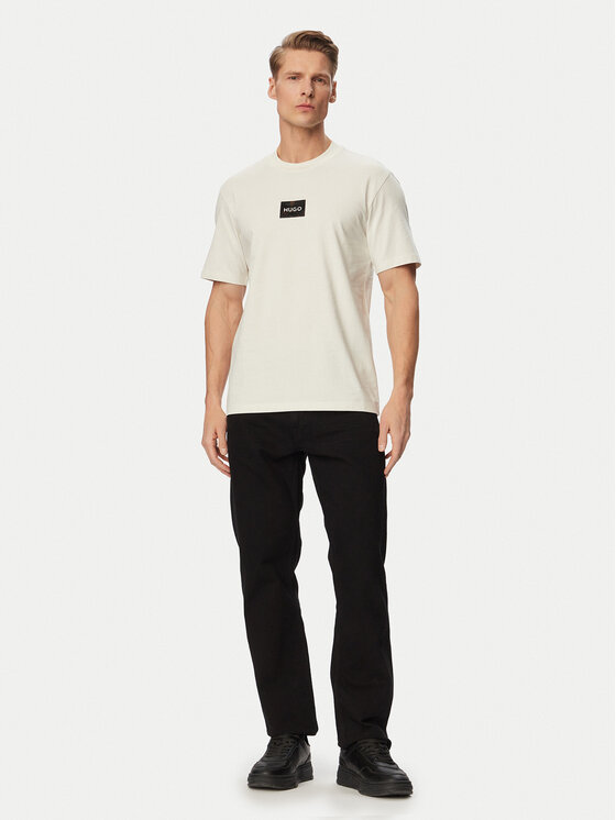 HUGO HUGO Camiseta Dumeon 50557445 Crema Regular Fit